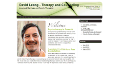 Desktop Screenshot of davidleongtherapy.com
